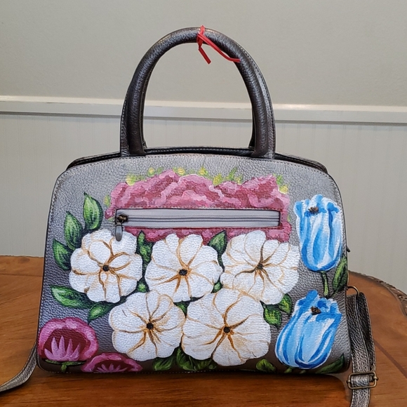 *SALE* Fina Catrina hand painted leather bag - Picture 2 of 9